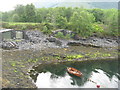 Moored dinghy at Ballachulish