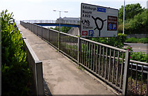 NT0987 : St Margarets Drive footbridge by Thomas Nugent