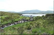 NX4094 : Water of Girvan at Cornish Loch by Billy McCrorie