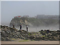 Sea mist developing on Towan Beach, Newquay