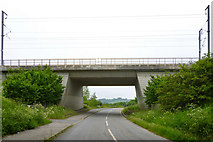 TQ8056 : Water Lane passes under the Channel Tunnel Rail Link by Robin Webster