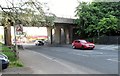 Viaduct carrying the A28 over Irish Street