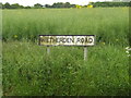 Wetherden Road sign