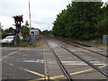 TL9963 : Railway Lines at Station Road Level Crossing by Geographer