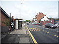 Bus stop and shelter on Hartshill Road (A52)