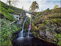 NH8540 : Waterfall on the Allt Carn a' MhÃ is Leathain by valenta