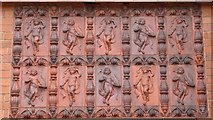 SO8698 : Terracotta figures, Wightwick Manor by Philip Halling