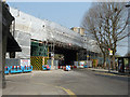 Work on railway over Bramley Road