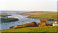 Northward view over Kingsbridge Estuary, from East Portlemouth, 1995