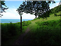 On the Wales Coastal Path near Clogfryn