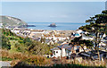 Portreath: harbour, beach and Gull Rock, 1995