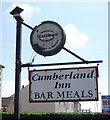 Sign for the Cumberland Inn, West Silloth