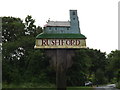 TL9281 : Rushford Village sign by Geographer
