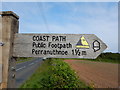 Sign - Coast Path