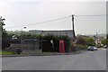 Bus stop and phone box, New Road, Bickleigh