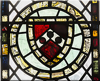 TG0010 : Medieval glass detail, St Peter's church, Yaxham by Julian P Guffogg