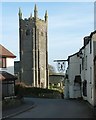 Church and pub, Lanreath