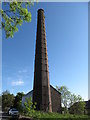H8631 : The chimney of Darkley Mill from the south by Eric Jones