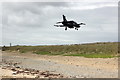 SH3074 : Hawk trainer landing at RAF Valley by Jeff Buck