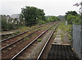 Cornish main line from Redruth towards Camborne