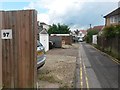 Southbourne: Southbourne Lane East approaches Pine Avenue