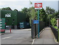 Ty Glas railway station name sign, Cardiff