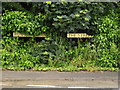 TL9578 : The Street & Rushford Road sign by Geographer