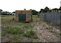 Electricity substation on waste ground behind Pentland Close, Cardiff