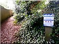 Talbot Woods: Talbot Heath welcome sign on footpath A15