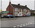 ST4888 : Short row of houses and a shop, Chepstow Road, Caldicot by Jaggery