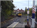 Train approaching Salford Crescent station