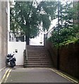 TQ2680 : Steps at the end of Elms Mews by Rich Tea