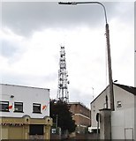 J0406 : Telecommunications mast behind Rampart Lane, Dundalk by Eric Jones