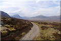 NN2751 : The West Highland Way approaching the Heads of Glen Etive and Glen Coe by Tim Heaton