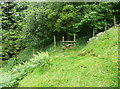 Stile on diverted footpath from Hill End Lane to Shibden Head, Queensbury