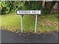 TL9585 : Timber Hill sign by Geographer