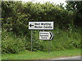 TL5756 : Roadsigns on the A1304 London Road by Geographer
