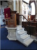 TL2796 : St Mary, Whittlesey: pulpit by Basher Eyre