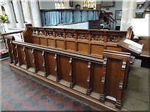 TL2796 : St Mary, Whittlesey: choir stalls by Basher Eyre