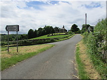 NO4116 : Dairsie Old Church and the road to Cupar by Bill Kasman