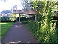 Springbourne: footpath C22 approaches the footbridge