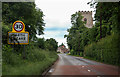 Entering North Creake on the B1355, Church Street