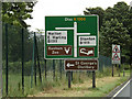 TM0081 : Roadsigns on the A1066 Thetford Road by Geographer