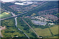 Preston Brook Marina, Runcorn from the air