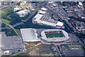 Langtree Park, home of St Helens RLFC, from the air