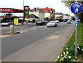 National Cycle Network Route 41 at the edge of Gloucester Road, Cheltenham