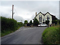 Imposing houses at a road junction above Tal-y-bont