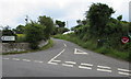 SS0698 : Minor road junction in Manorbier by Jaggery
