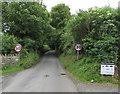 SS0698 : Start of the 30 zone on the northern approach to central Manorbier by Jaggery