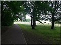 SZ0794 : Ensbury Park: footpath N09 reaches Slades Farm open space by Chris Downer
